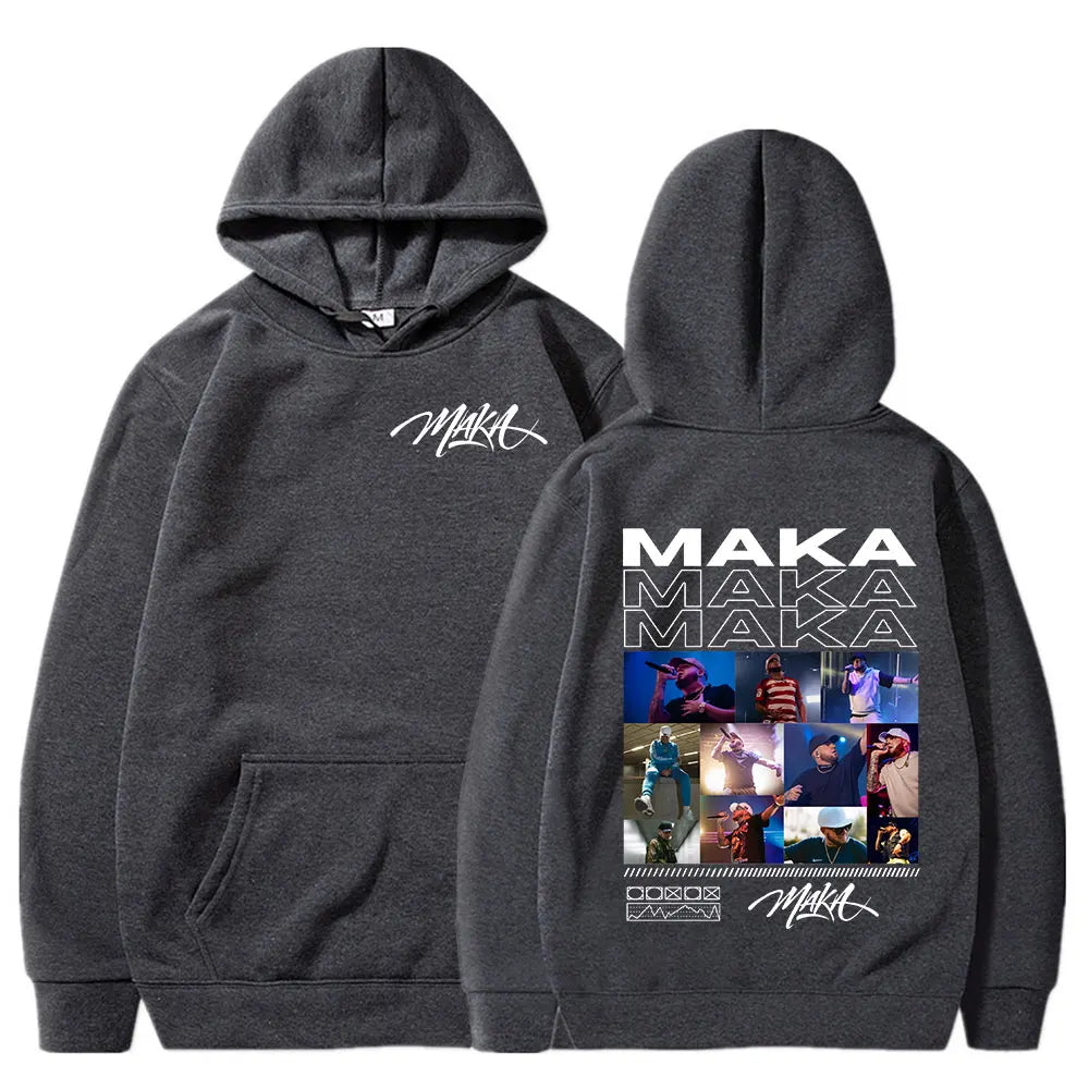 Rapper Maka Graphic Hoodies Men Women Clothing Fashion Hip Hop Sweatshirt Casual Oversized Long Sleeve Pullover Hoody Streetwear