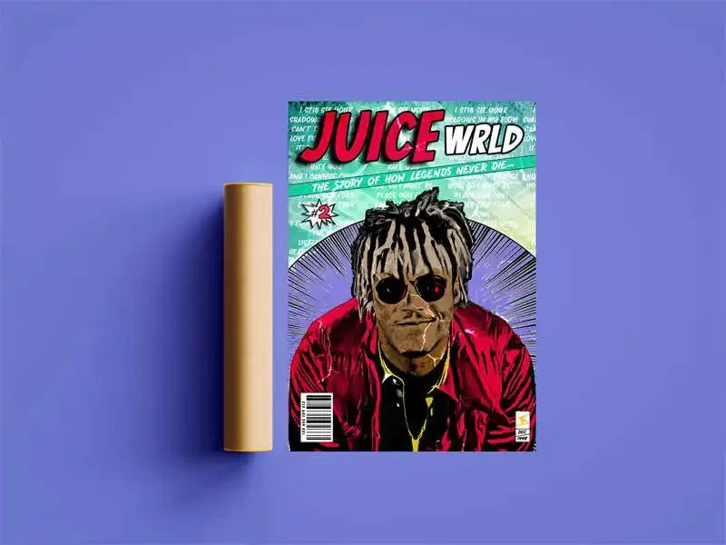 Pop Rapper Singer Juice WRLD & Future WRLD On Drugs Poster Aesthetic Set Musci Album Cover Canvas Print Wall Art Home Room Decor