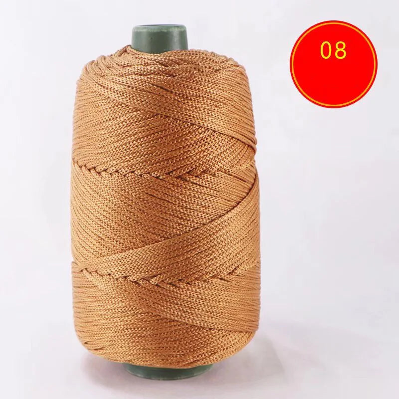 Lightweight Ice Silk Thread 225g Handcrafted Yarn for Summer Hats Storage Baskets and Seat Cushions