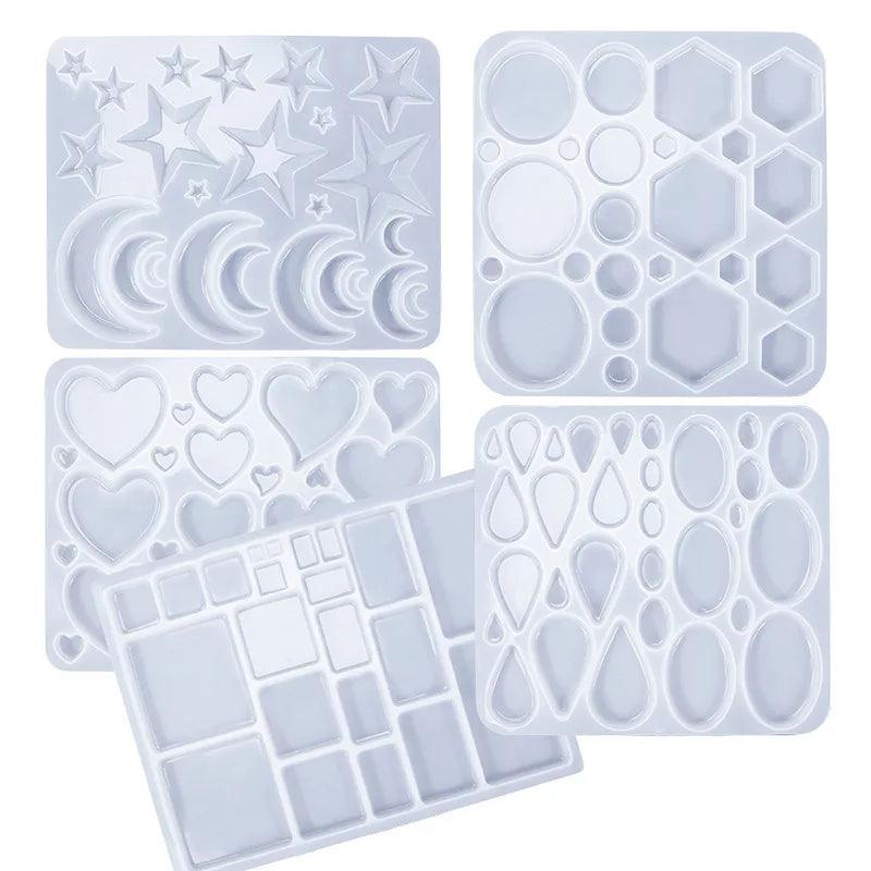 DIY Crystal Epoxy Resin Mold Three-dimensional Patch Pendant Earring Silicone Mold