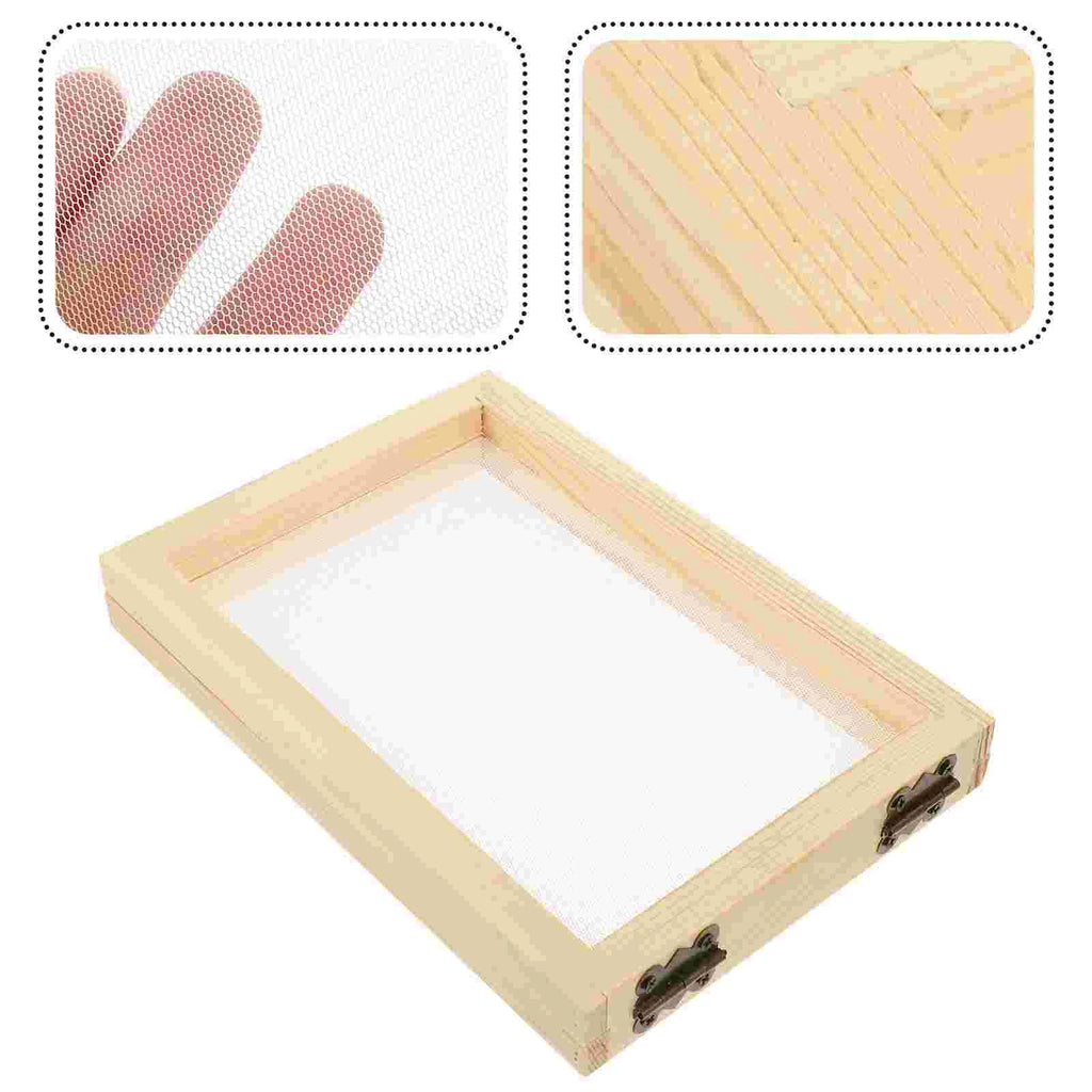 Toolkit Paper Frame Student Wood Picture Mould Deckle Making Wooden Students Toys For recycled Frames make