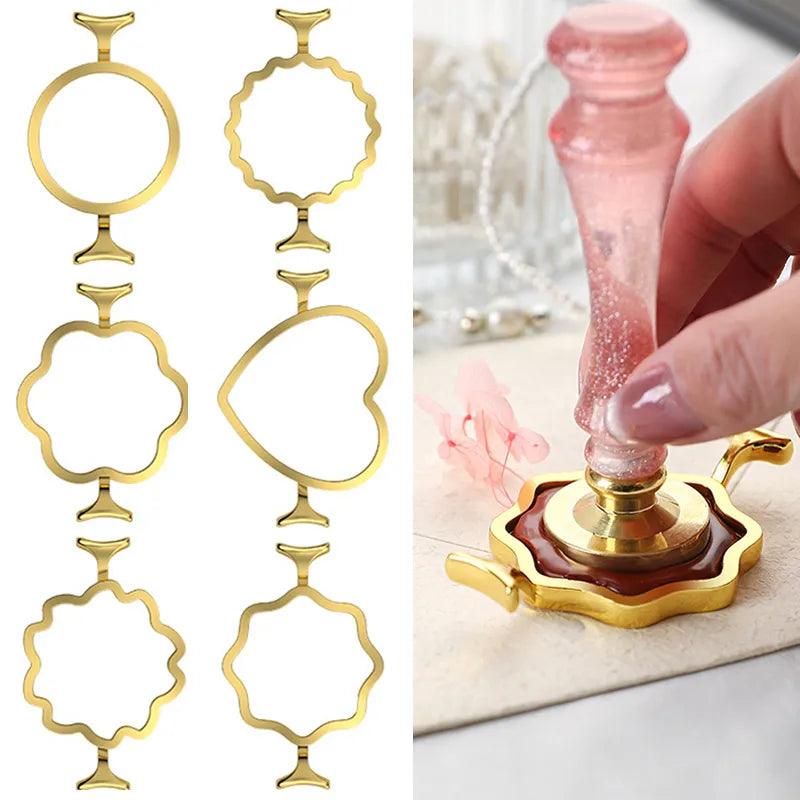 Wax Seal Metal Mold Round Flower Heart Shape For Card Making Wedding Invitation Birthday Gifts Decoration Scrapbooking Supplies