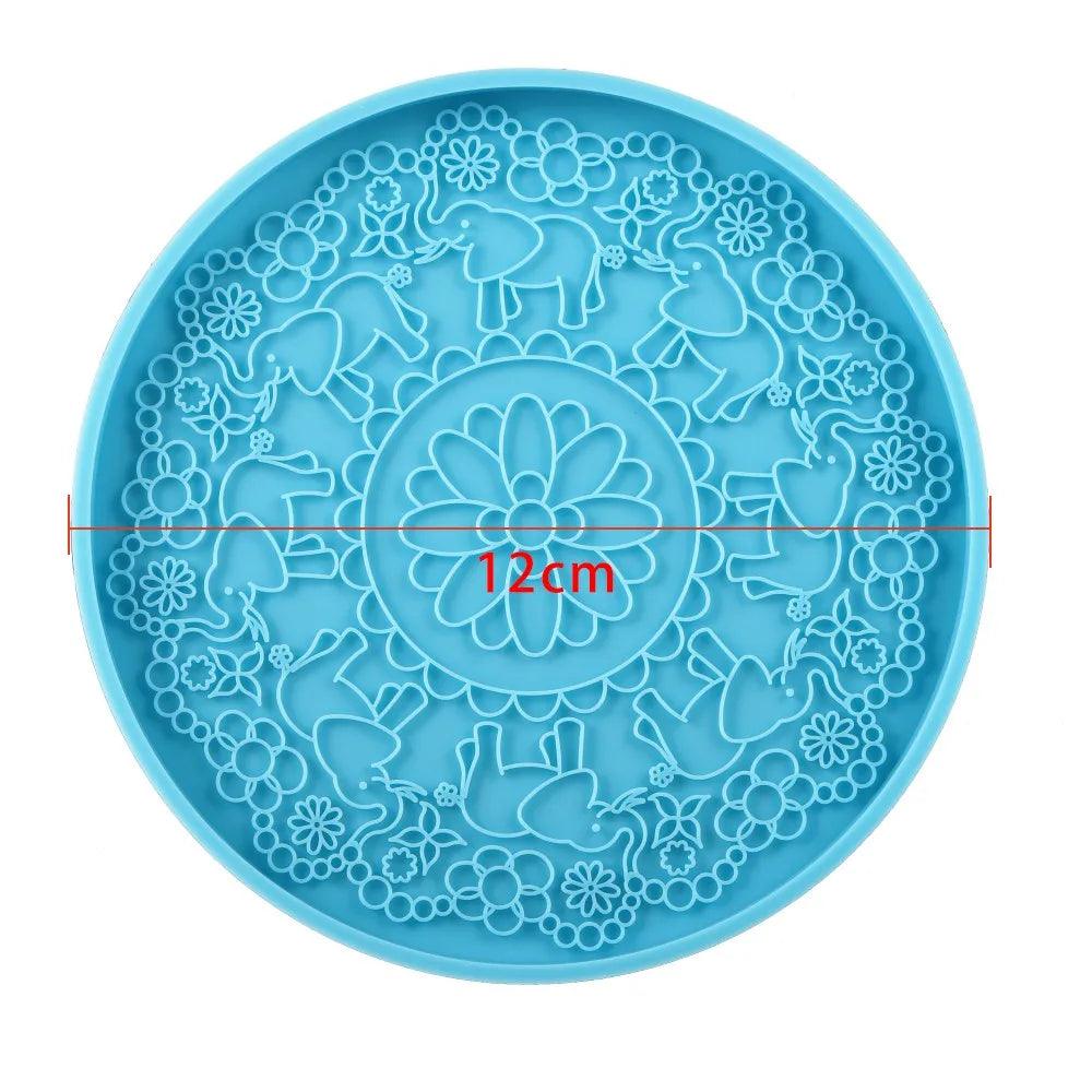 Mandala Coaster Epoxy Resin Mold Round Tray Cup Mat Casting Silicone Mould Home Decoration DIY Handwork Crafts