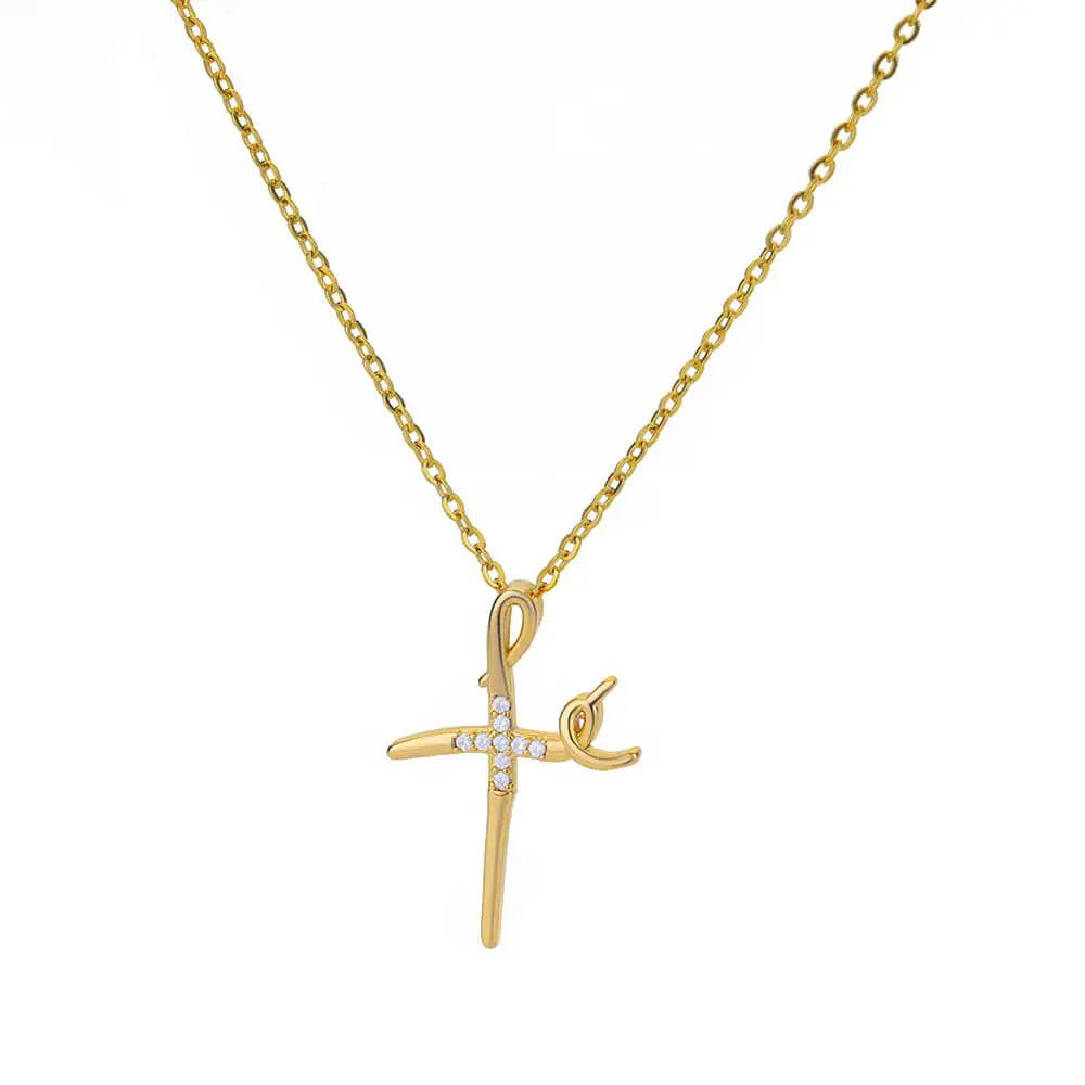 Goth Cross Jesus Pendant Necklace for Women Stainless Steel Luxury Necklace Trend Couple Jewelry collares mujer free shipping