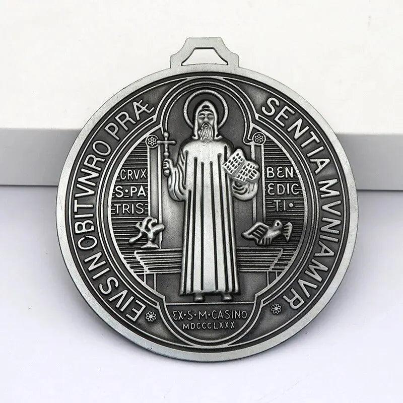 Big Christian Catholic Blessing Paracord String Prayer Rosary Protection Medals Jewlery for Men and Women/Rosario Hilo Paracord