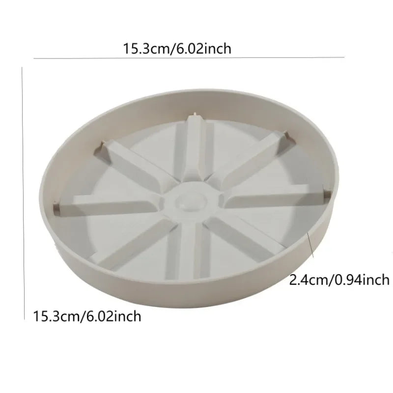 Durable Plastic Plant Saucer Round Drip Plant Trays Flower Pot Indoor Outdoor Home Garden Supplies