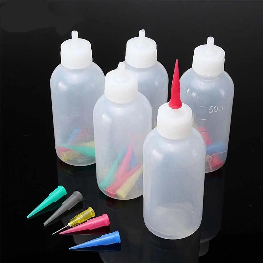 50ML Baking Squeeze Bottles 7 Style Nozzles Sauce Jam Painting Tools Pastry Cake Salad Decoration Cooking Drawing Craft