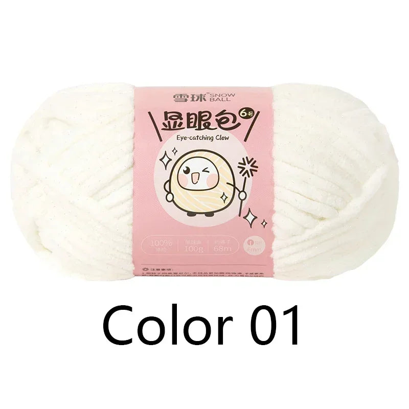 Super Thick Polyester Yarn 100g For Knitting Scarf DIY Craft
