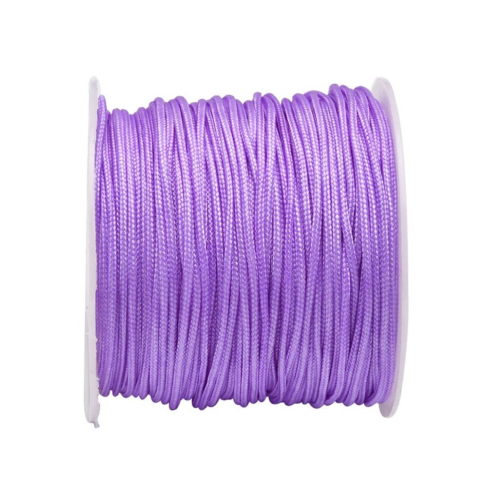 22 Yard 1.0mm Nylon Bead String Bracelet String Chinese Knot Braided Cord Kumihimo Macrame Thread For Keychain Jewelry Making