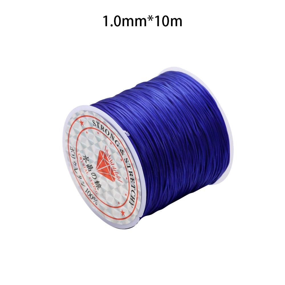 0.5-1.0mm Elastic Cord Beading Thread Stretch String Fibre Crafting Line For Jewelry Making DIY Seed Beads Pony Beads Bracelets