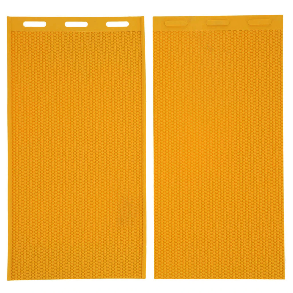 2Pcs 5.4mm Beeswax Press Mold DIY Rubber Comb Foundation Sheet Beekeeping Accessory Yellow