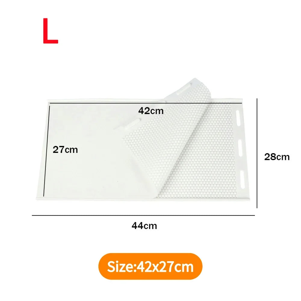 2pcs Beewax Foundation Sheet Mould Flexible Beeswax Foundation Press Mold Silicone Harmless Handmade Durable Beeswax Making Tool