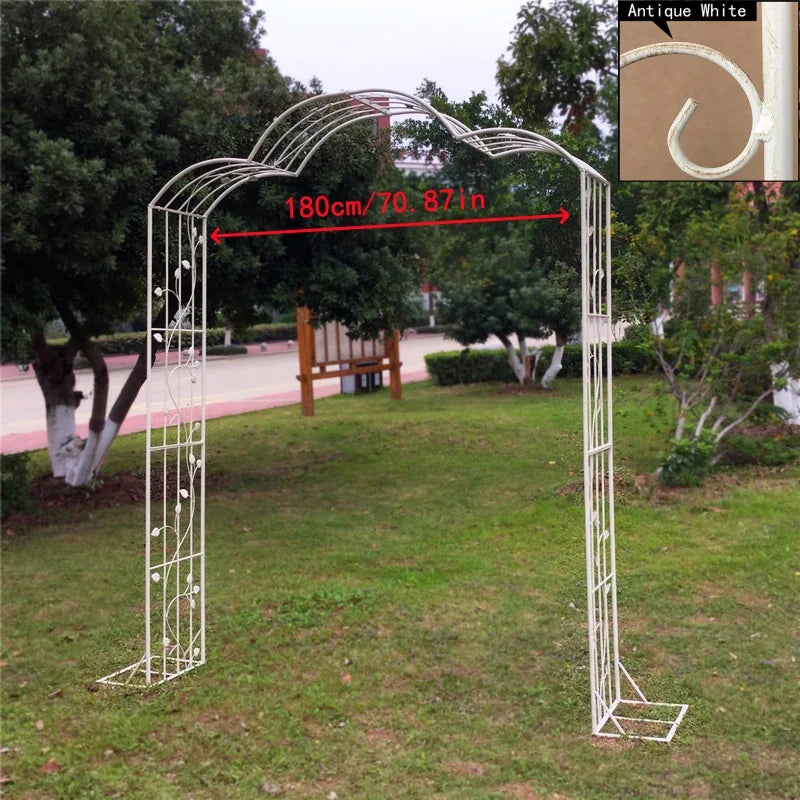 Easily Assembled metal garden Arch Arbor for Lawn Backyard Patio Party Trellis for Various Climbing Plants Roses Vines