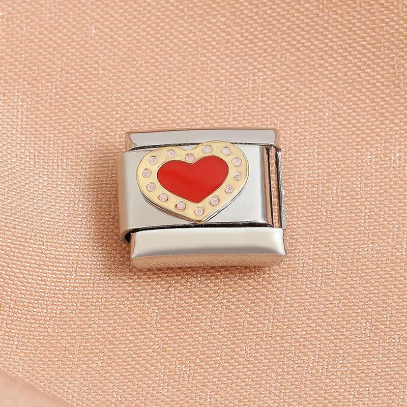 Fashion Eye Star Cute Animals Star Fish Spider Poker Queens Friendship Charm Italian Link Fit 9mm Bracelet Making DIY Jewelry