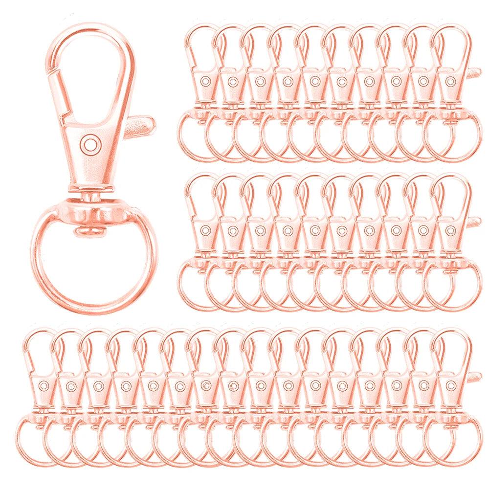 20Pcs Key Chain Clip Hooks Swivel Clasps Lanyard Snap Hook Lobster Claw Clasp for Keychain DIY Jewelry Crafts (32mm)