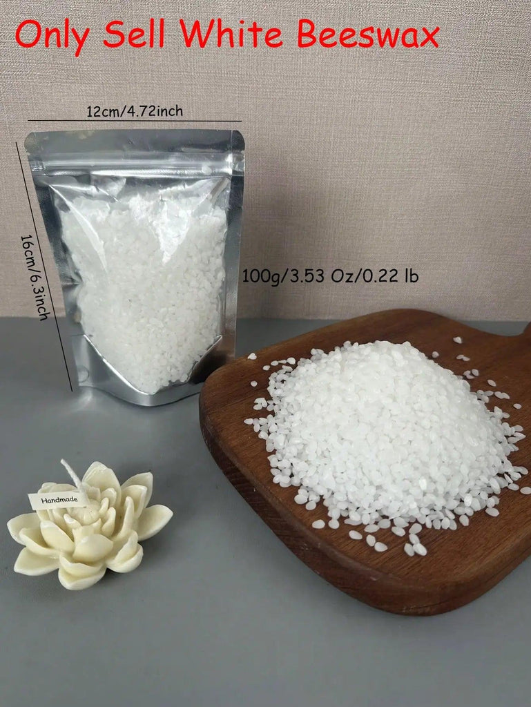 500g White Beeswax Granular Scented Candle Raw Material No Additives DIY Candle Making Supplies Candle Raw Materials Wholesale