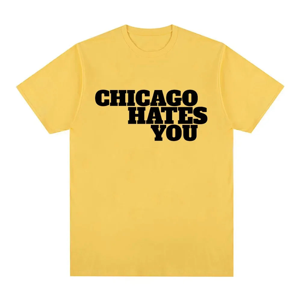 Rapper Chief Keef Chicago Hates You Women's Oversized Hip Hop T-Shirt Casual Short Sleeve Fashion