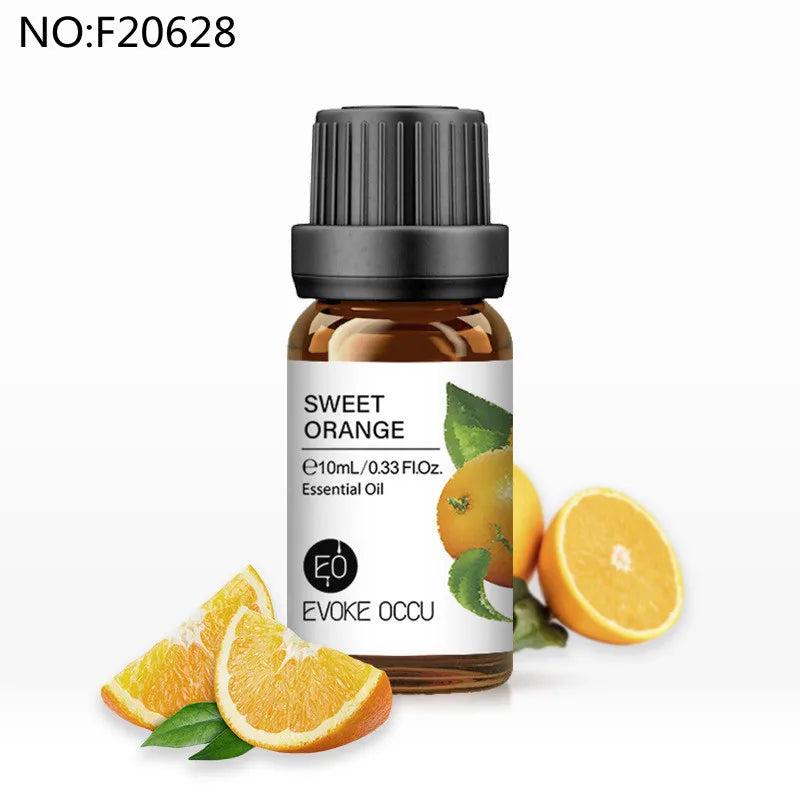 10ml Essential Oil Organic Plant 34 FLAVOR for Diffuser, Humidifier, Massage, Sleep, Bath, Soap,SPA, DIY Scented Candle Perfume