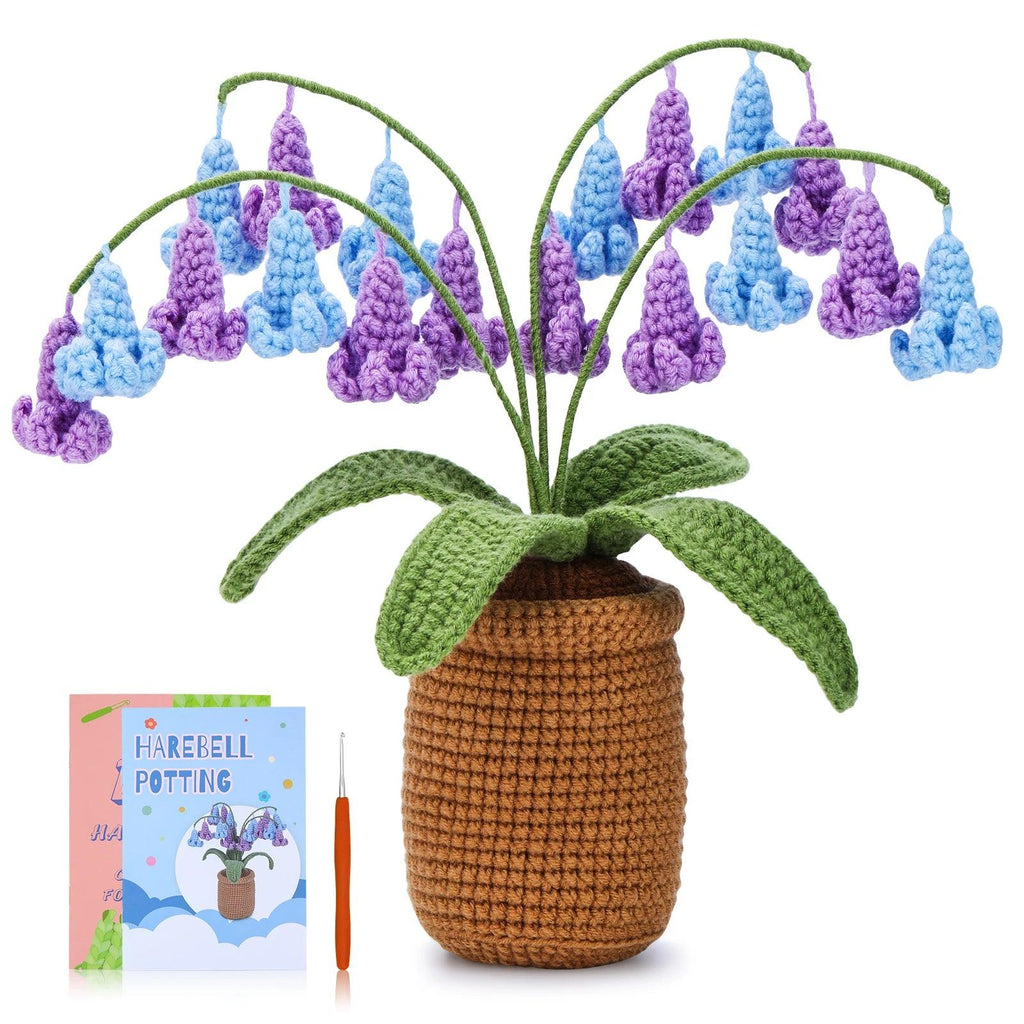 LMDZ Plant Style Crochet Starter Material Kit for Complete Beginners Adults with Step-by-Step Video Tutorials