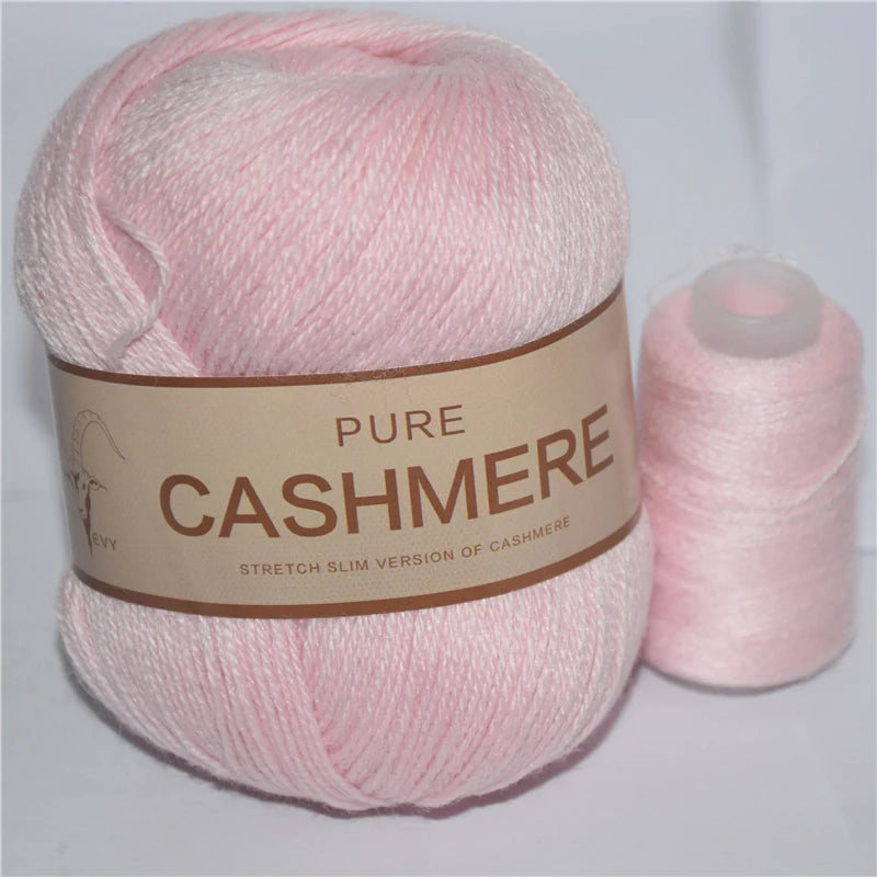 Pure Mongolian Cashmere Yarn for Crocheting 3-Ply Worsted Warm Soft Weaving Fuzzy Knitting Thread Pack of 5