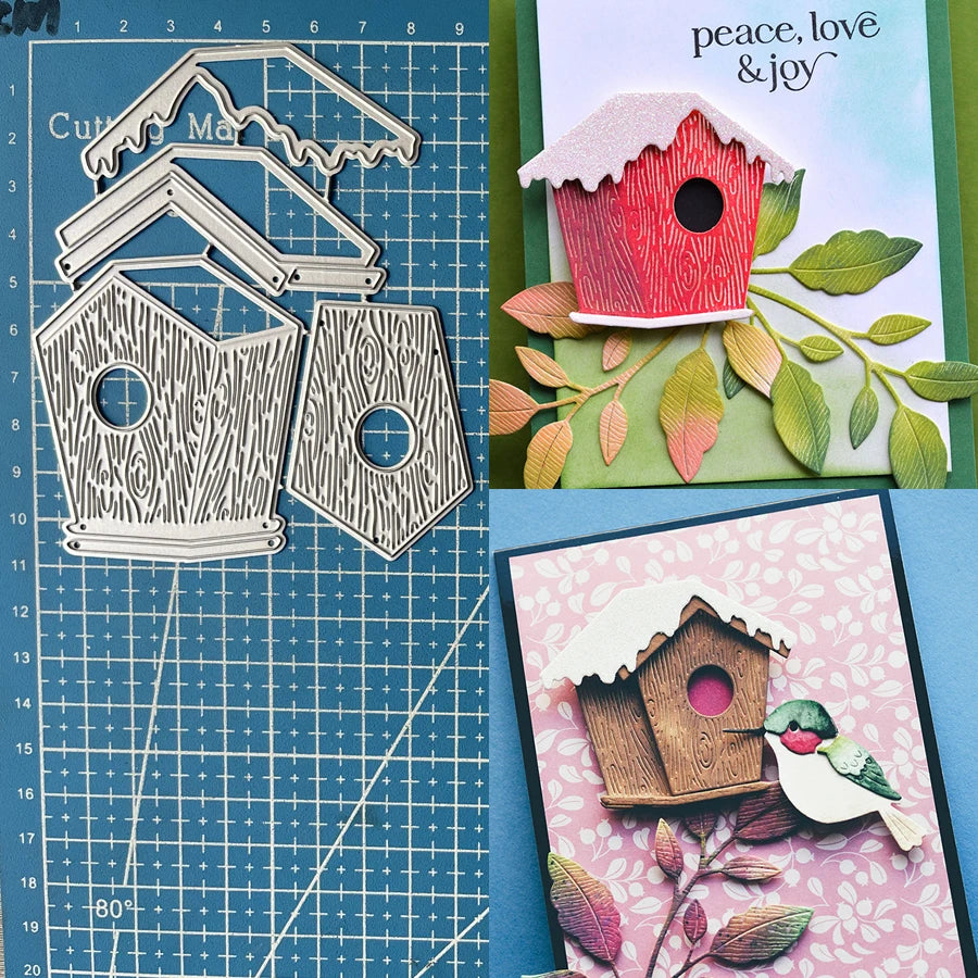 Lucky Goddess Metal Cutting Dies Bird House Diy Scrapbooking Photo Album Decorative Embossing Paper Card Crafts