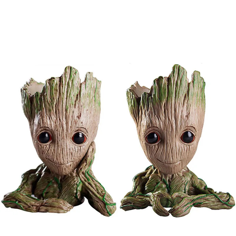 Groot Flower Pot Groot Flower Home Decoration Vases Multifunction Ornaments Arrangement Action Character Figurine Pen Holder