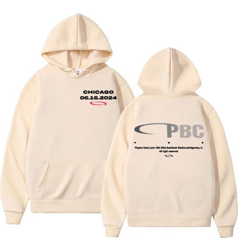 Playboi Carti PBC Opium Label Logo Print Hoodies Men Women Harajuku Y2k Hip Hop Sweatshirt Fashion Casual Fleece Pullover Hoodie