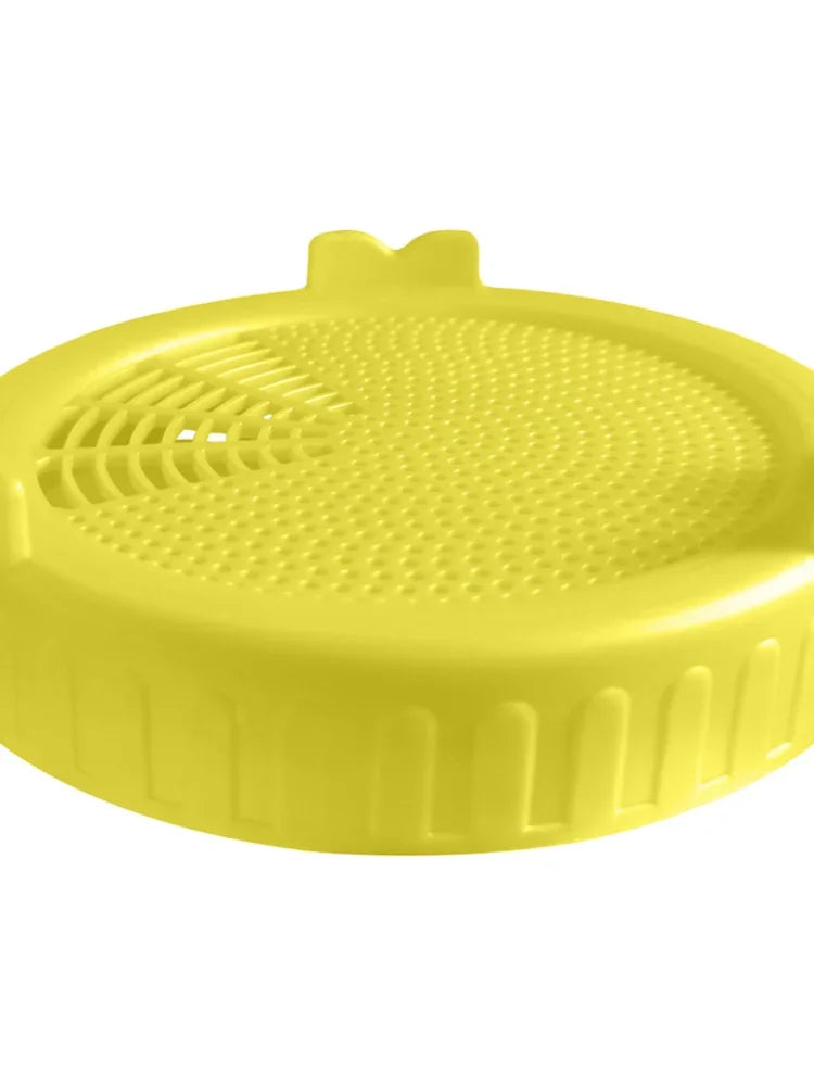 1pc Wide Mouth Plastic Mason Jar Sprouting Lid Food Grade Mesh Sprout Cover Dropshipping Seed Crop Germination Mason Jar Plant