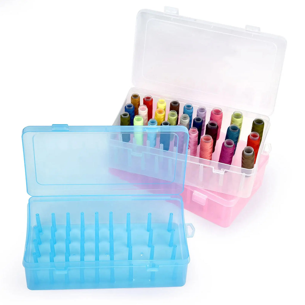 Sewing Thread Storage Box Spools Bobbin Carrying Case Container Holder Craft Spool Organizing Case Sewing Storage 42 Axis