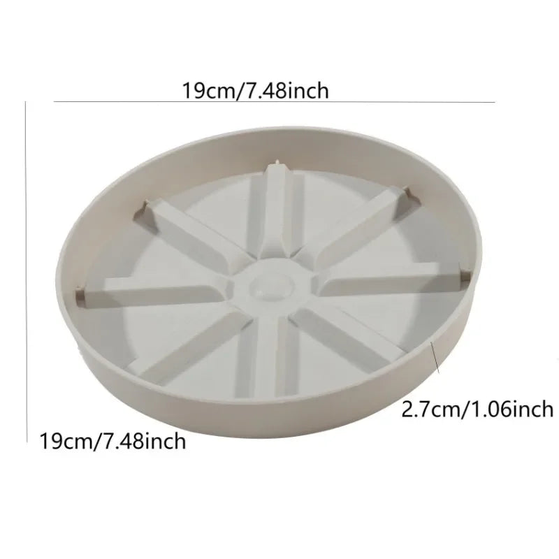 Durable Plastic Plant Saucer Round Drip Plant Trays Flower Pot Indoor Outdoor Home Garden Supplies