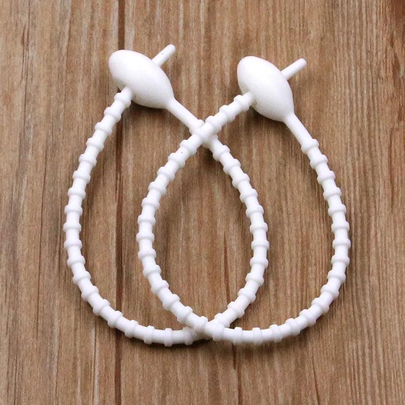 10Pcs/Lot 13 Color Silicone Reusable Bag Ties Twist Wire Fasten Cable Zip Tie Headset Data Line Universal Magic