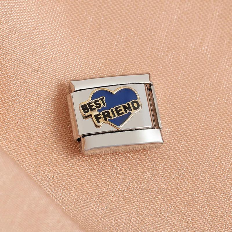 Fashion Eye Star Cute Animals Star Fish Spider Poker Queens Friendship Charm Italian Link Fit 9mm Bracelet Making DIY Jewelry