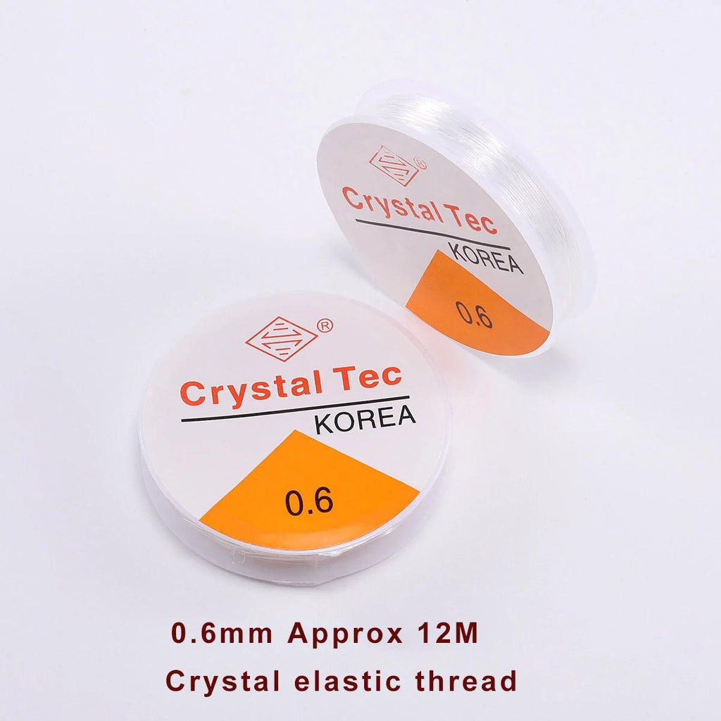 0.2-0.8mm 1Roll DIY Beaded Transparent Nylon Manual Cord Crystal Rope No Elasticity Line For Bracelet Making Fishing Line Supply