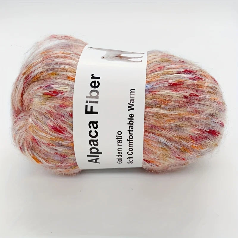 Vibrant Colorful Alpaca Wool Yarn 6 Pack For Hand Knitting