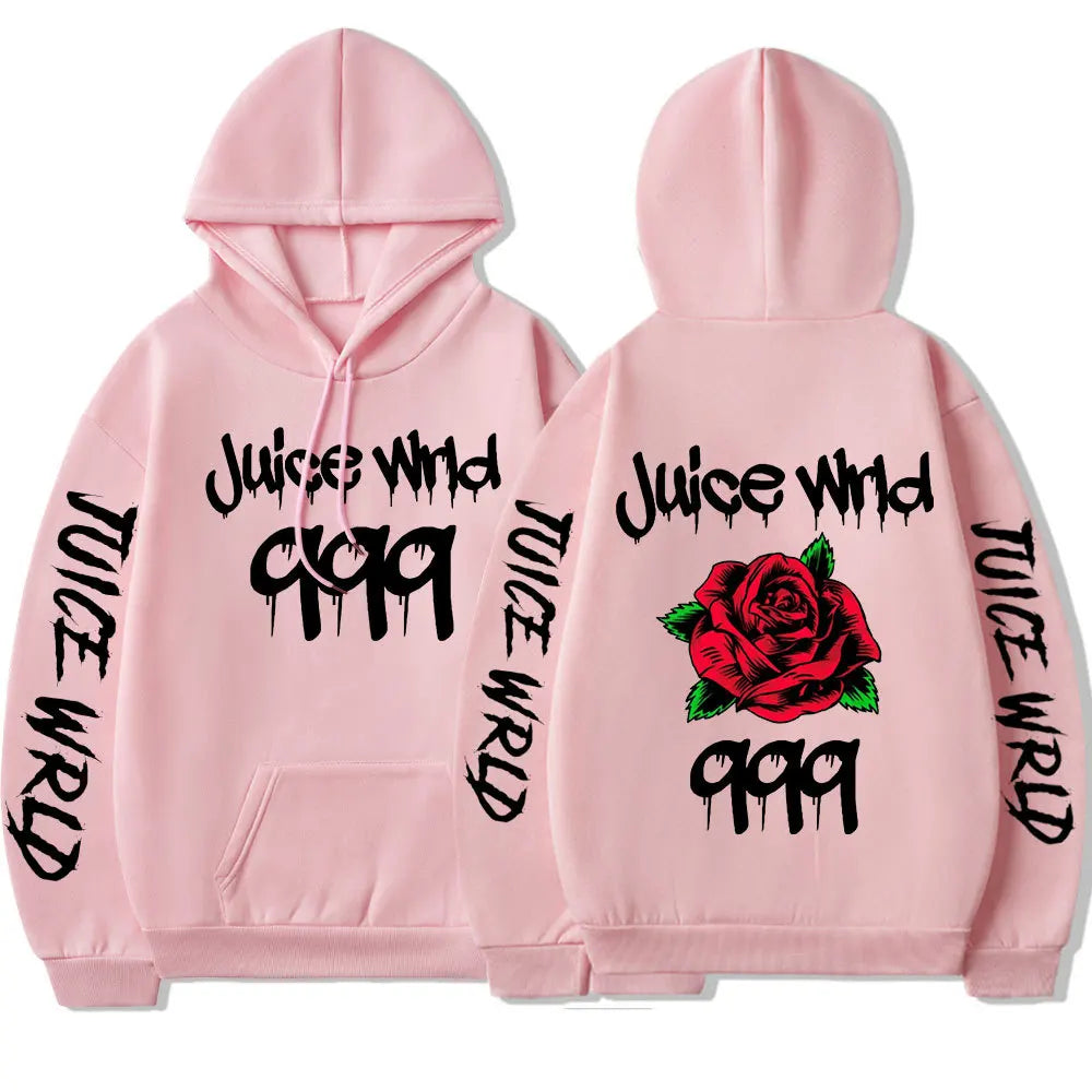 Juice WRLD Hoodies Men Women Hooded Sweatshirts Fashion Hip Hop Casual Pullovers Autumn Boys Girls Black Streetwear Juicewrld