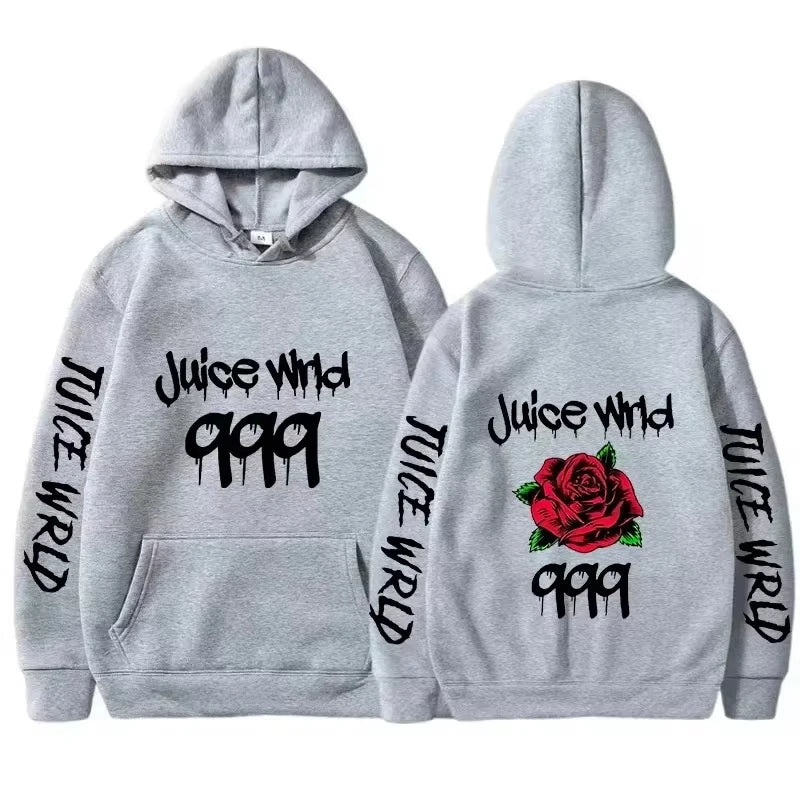 Juice WRLD Women Hoodies 999 Print Pullover Juicewrld Hooded Music Rapper Hip Hop Joggers Singer Fleece Sweatshirt Fans Men Tops