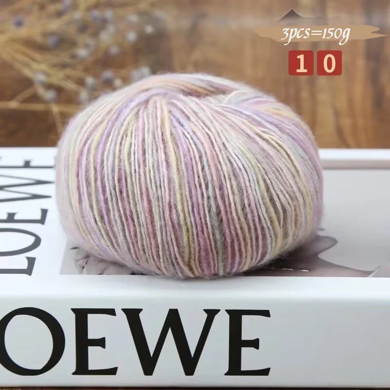Camouflage Cotton Yarn 150g Medium Thick DIY Crochet Thread