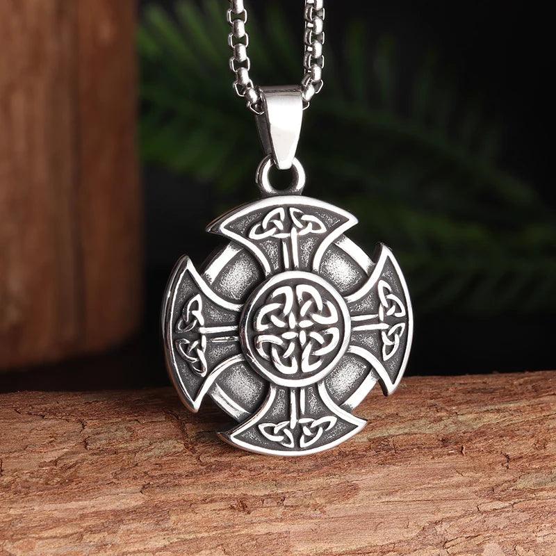 Trendy Witchcraft Witch Knot Necklace Celtic Irish Protection Knot Pendant Men Women Trending Amulets Jewelry Gifts