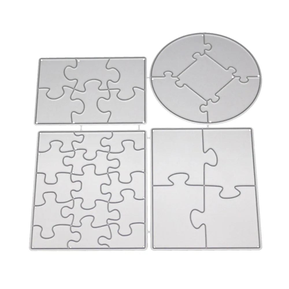 Cutting Dies Metal Puzzle Dies for Card Making Jigsaw Cutting Dies for Scrapbooking Christmas Craft Dies DIY Craft Die Cuts