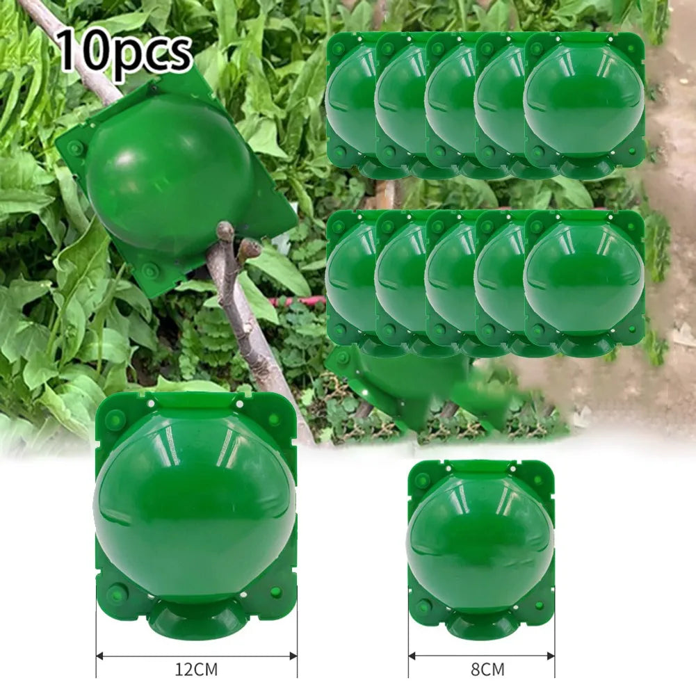 10pcs Reusable Plant Rooting Equipment High Pressure Garden Grafting Propagation Box Breeding Case Ball Graft Nursery Box