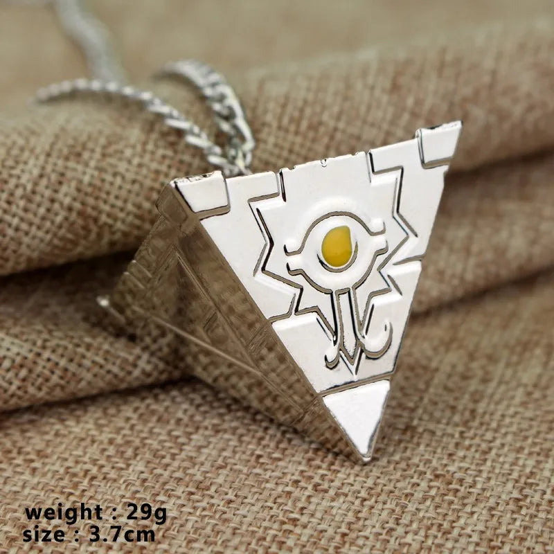 3D Anime Yu-Gi-Oh Necklace Millenium Pendant Jewelry Anime Yugioh Toy Cosplay Pyramid Egyptian Eye Of Horus Necklace Key Buckle