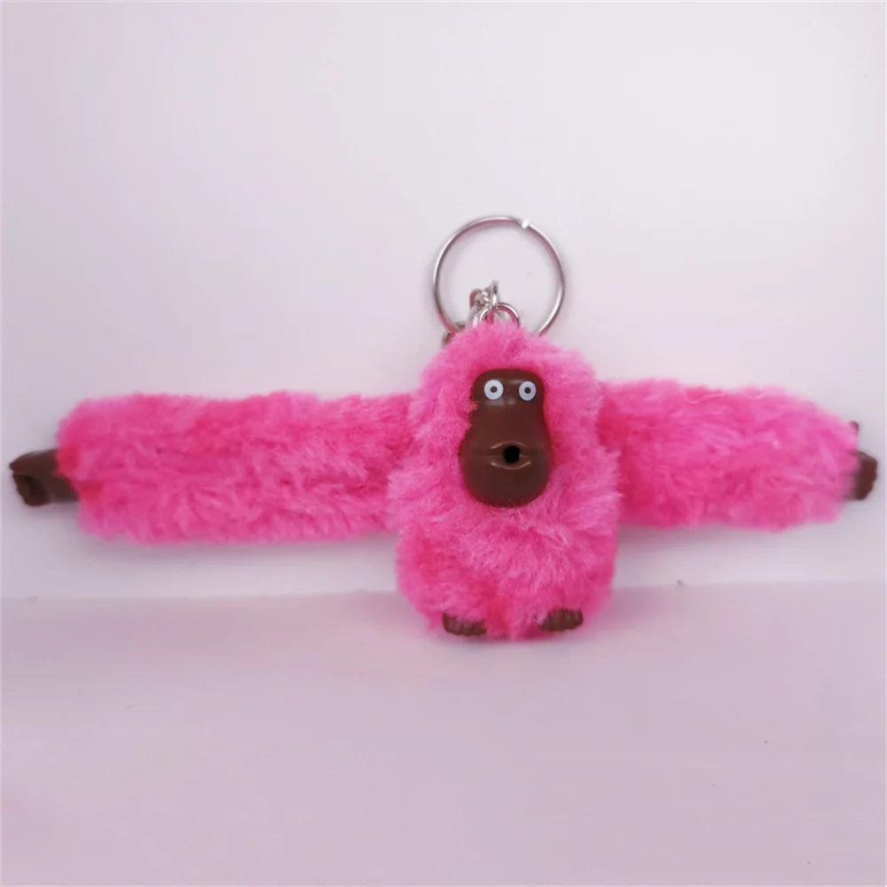 Funny Plush Monkey Keychain Gorilla Long Arm Animal Backpack Pendant Handbag Key Ring Decoration Adult Birthday Gifts Kids Toys