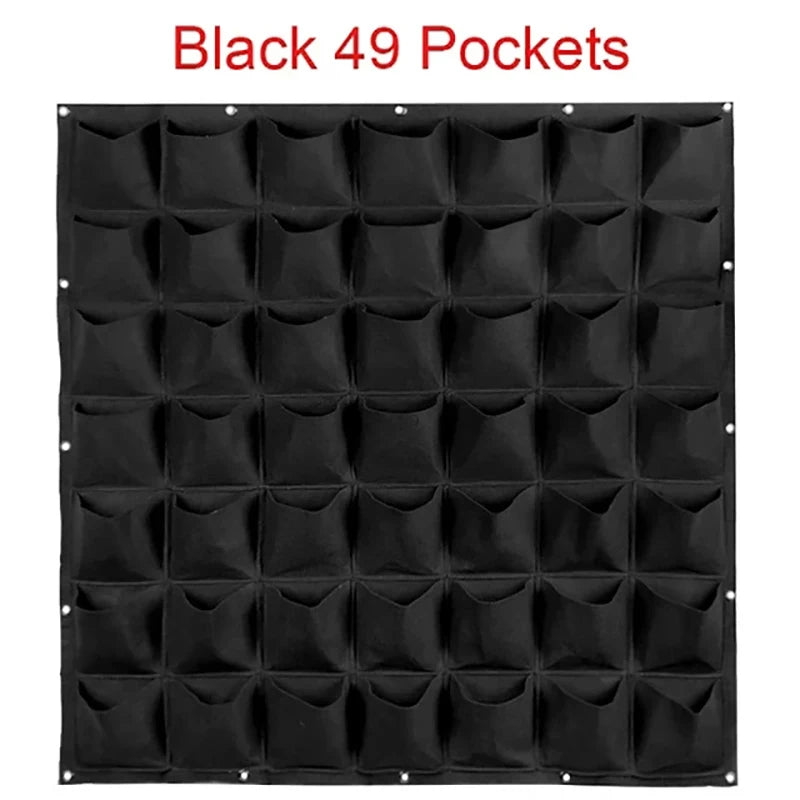 Wall Hanging Planting Bag Multiple Pockets Grow Bag Planter Vertical Garden Vegetable Living Bonsai Flower Plant Pot Home Supply
