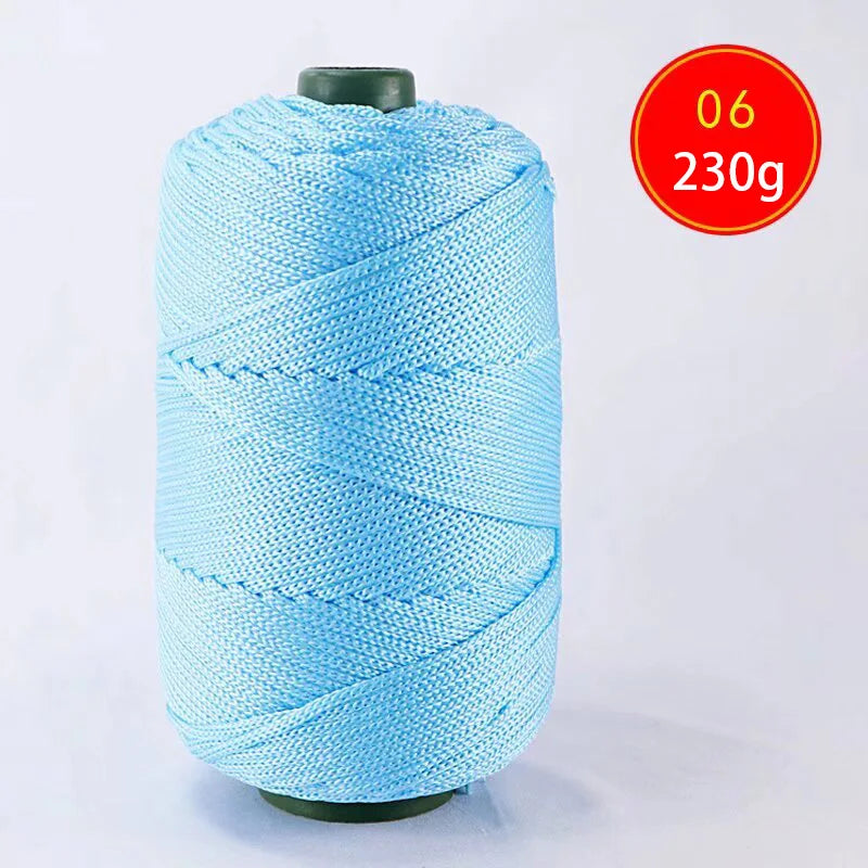 Lightweight Ice Silk Thread 225g Handcrafted Yarn for Summer Hats Storage Baskets and Seat Cushions