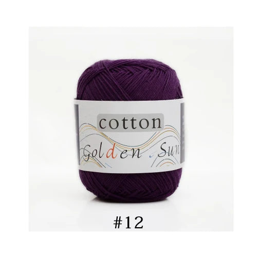 100 Percent Cotton Yarn for Hand Knitting and Crochet 8 Ply Worsted Soft Yarn for Sweaters and Blankets 50g 200m