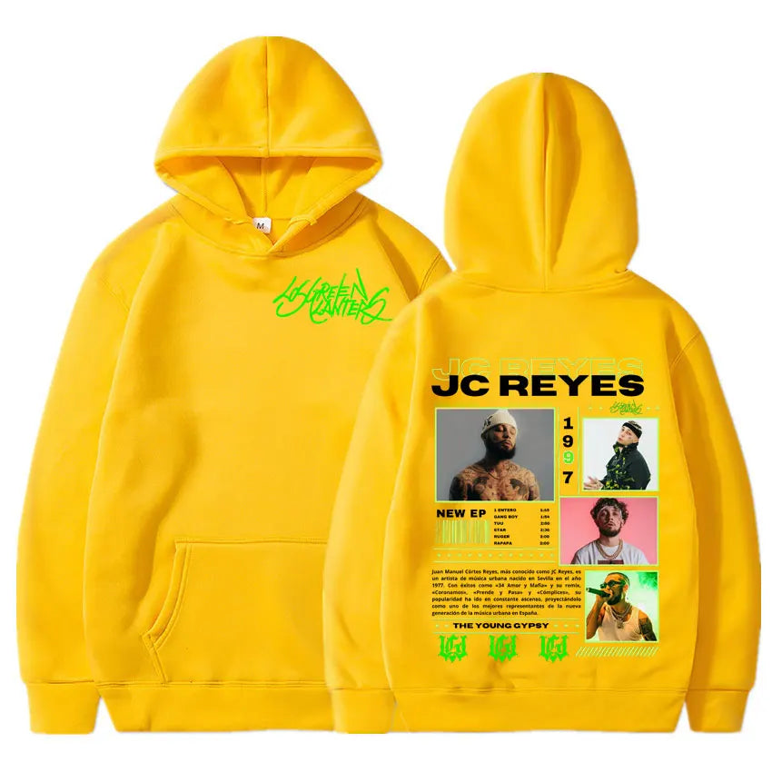 Rapper Jc Reyes Album Tour 2025 Graphic Hoodies Men Women Harajuku Hip Hop Fashion Hooded Sweatshirts Hoodie Casual Pullovers