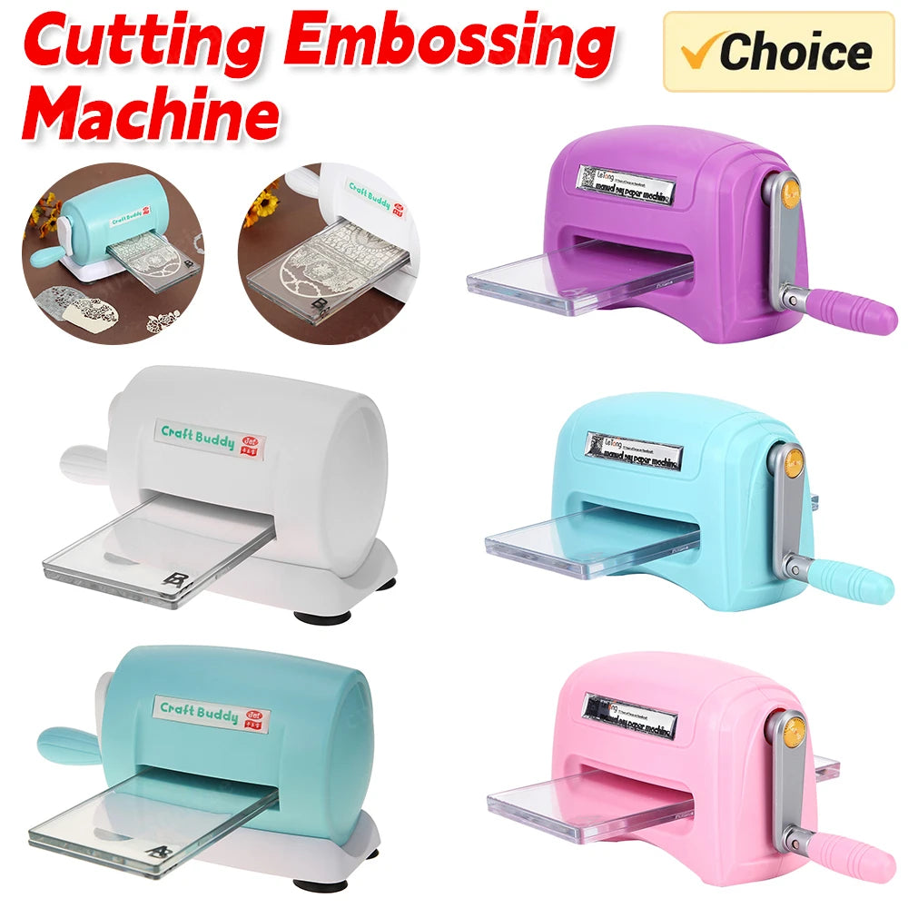 Die Cutting Embossing Machine Scrapbooking Cutter Die-Cut Paper Cutter Dies Paper Card Cutting Embossing Machine DIY Craft Tool