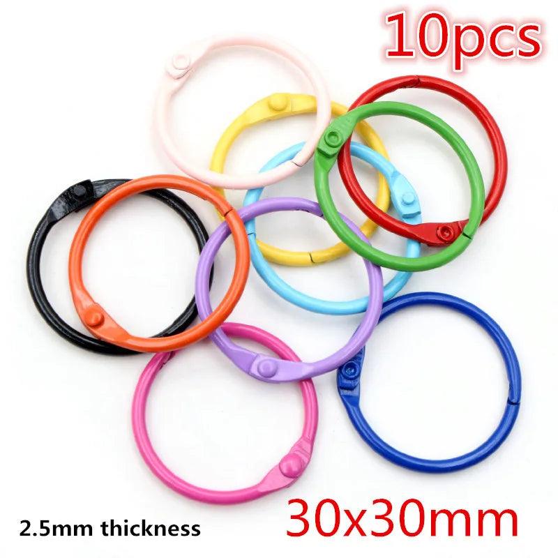 Colorful Mixed Alloy Split Jump Rings Lobster Clasp Eyelets Screw Pins Keychain DIY Jewelry Making Accessories Supplies