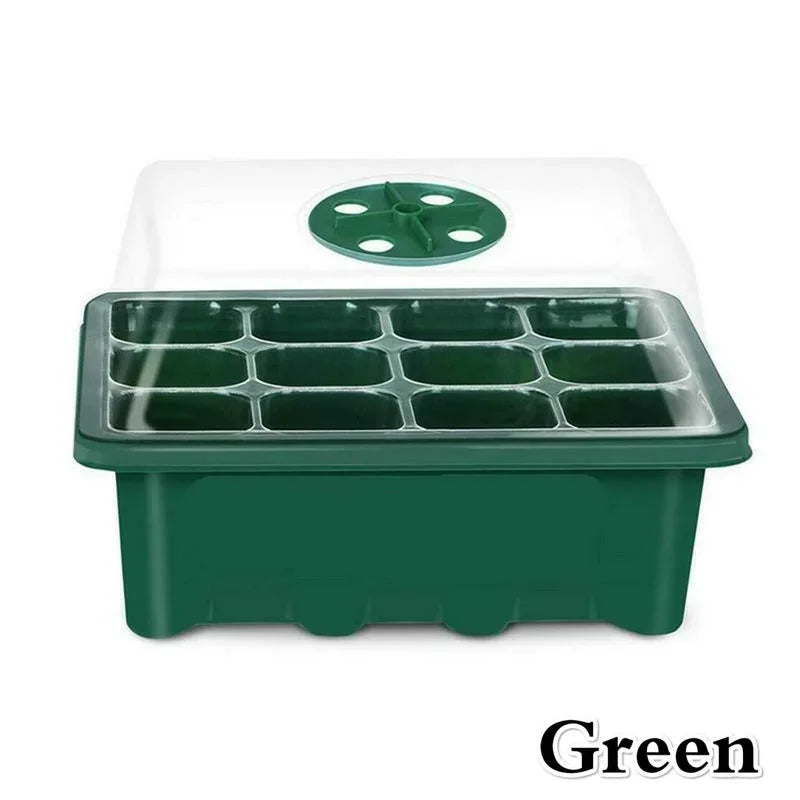 12 Cells Hole Plant Seeds Grow Box Gardening Sowing Tray Tools Plant Pots Pots for Plants Plant Pot Garden Accessories