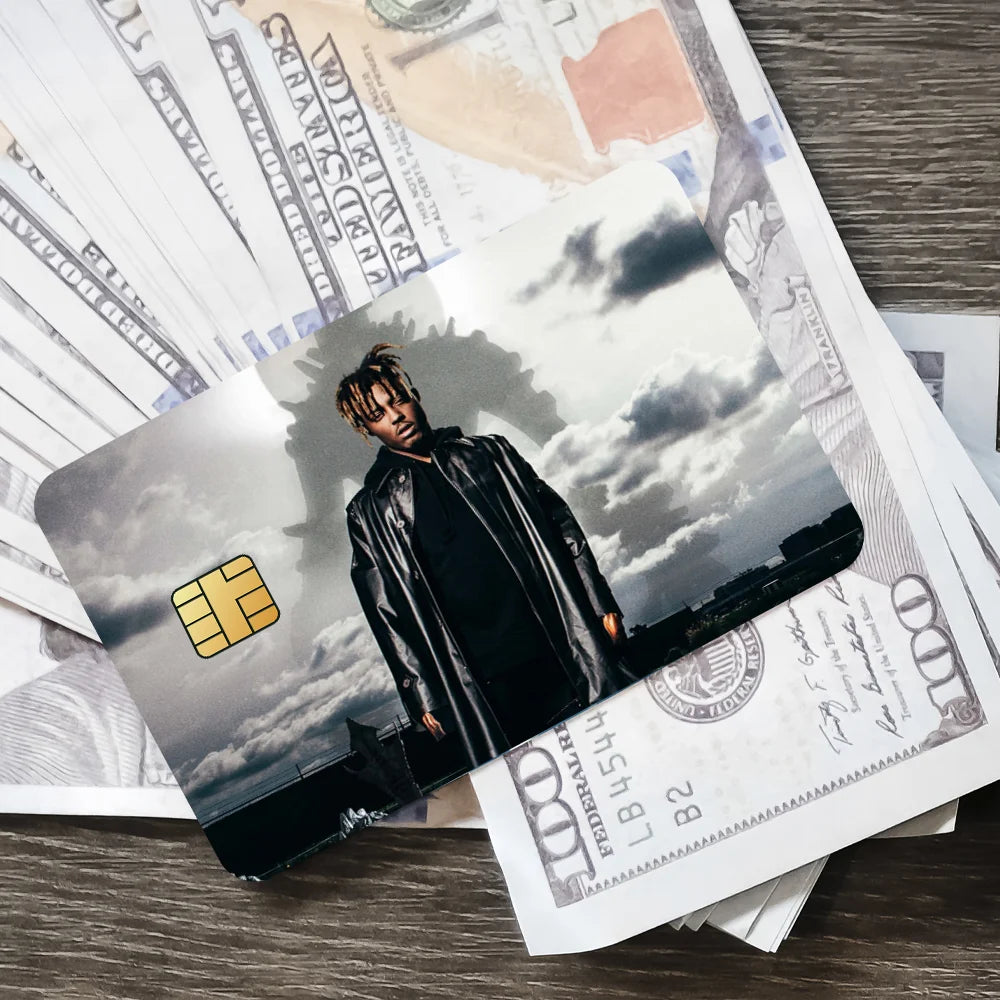 J-Juice Wrld 999 Rapper Decorative Small Waterproof Chip 4PCS Card Sticker New Anti-Scratch
